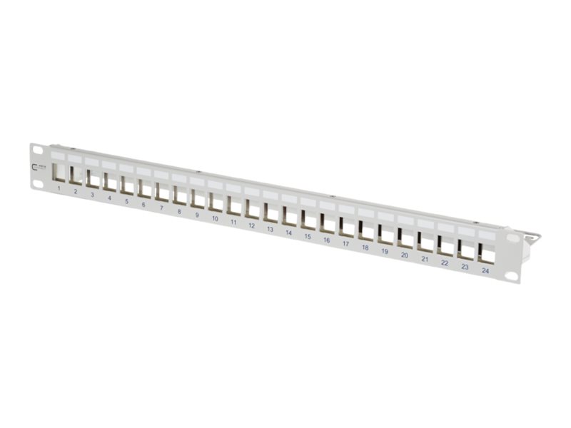 METZ CONNECT Patchpanel 24x Keystone 1U 19" Grau