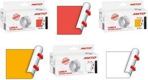 METO Etiketten für Preisauszeichner, 29 x 28 mm, weiß geeignet für METO Classic XL, 3-zeilig, - 1 Stück (30007372)