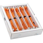 SLIM KAT6A 10 Gigabit Lightpatchkabel, 0,15m, U/FTP, Ø 3,8mm, orange, 50-Pack KAT6A LIGHT geschirmt (SLIM-LS-K6A 0.15 OR 50)