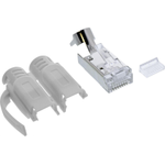 InLine Crimpstecker Cat.6A RJ45 geschirmt - 3-teilig grau 10er Pack (76006A)