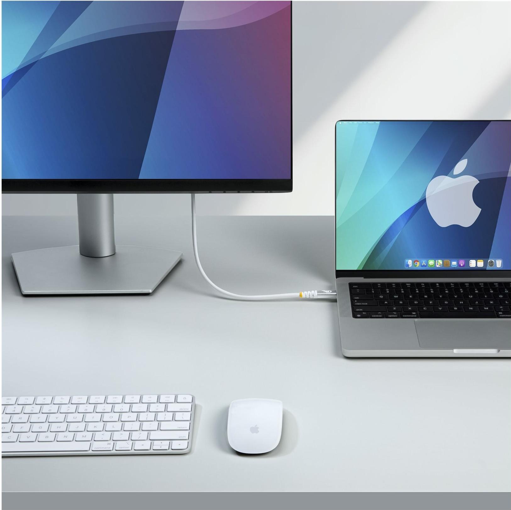 STARTECH.COM 1,5m USB4 Kabel 80Gbps USB-IF-zertifiziertes USB-C Ladekabel 240W 8K 120Hz-4K 240Hz DP2.1monitorkabel Thunderbolt 4 (CC150CM80GUSB4CABLEW)