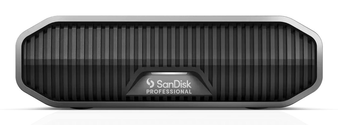 SanDisk Professional G-DRIVE Externe Festplatte 26 TB USB 3.2 Gen 2 7200 rpm Edelstahl
