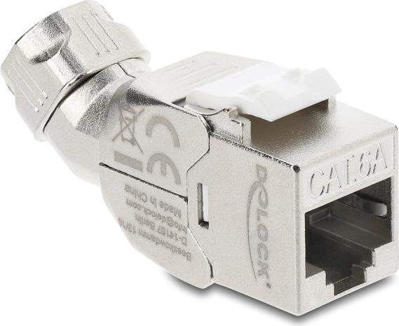 Delock Keystone Modul RJ45 Buchse zu LSA Cat.6A (90798)