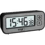 TFA Dostmann 60.2522.10 Funk Wecker Grau Alarmzeiten 1 (60.2522.10)