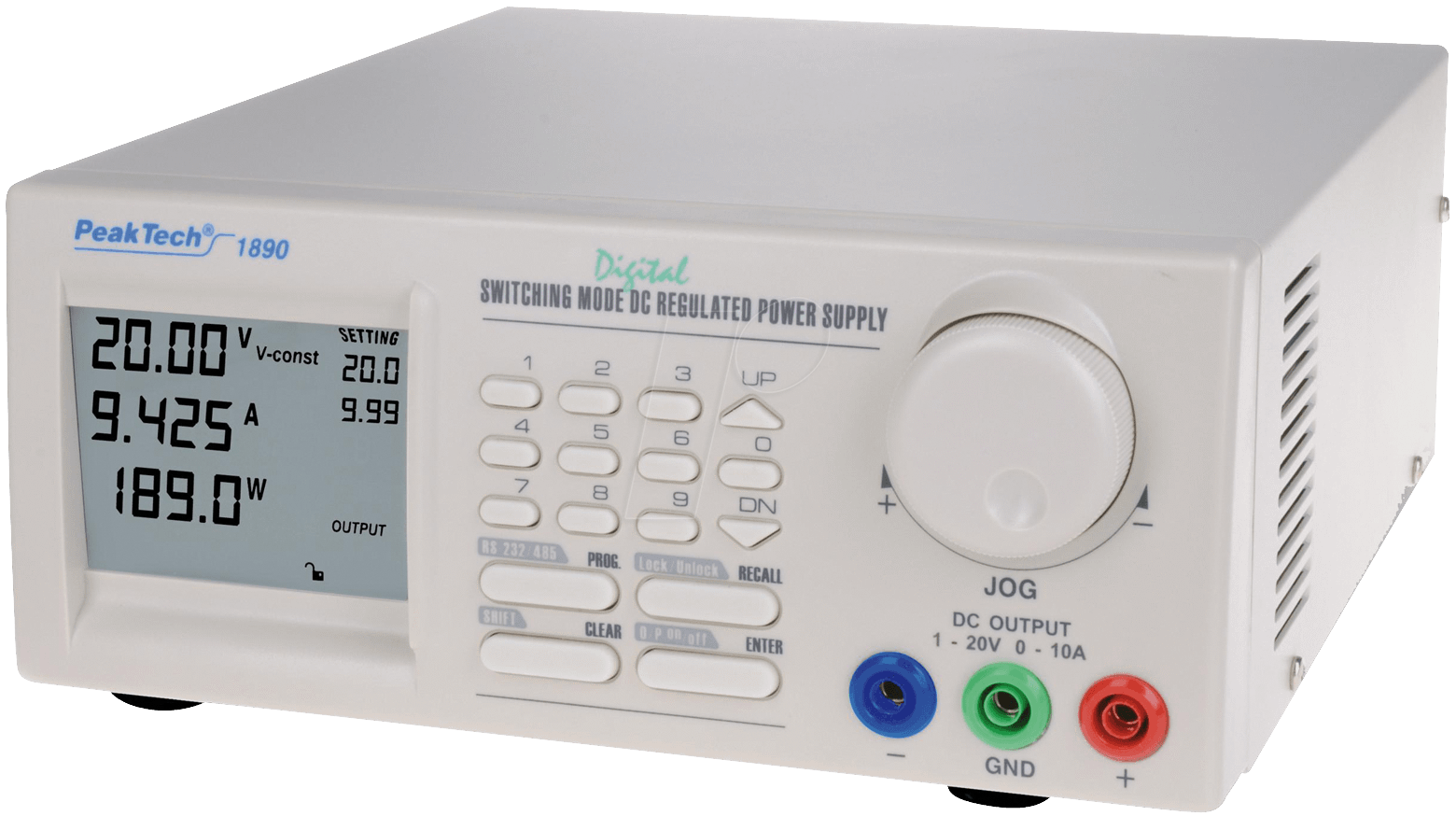 PeakTech Labornetzgerät 1 Kan. ...20 VDC VDC 10 A, Programmierbar (PEAKTECH 1890)