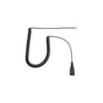 JABRA GN Anschlusskabel QD auf 2,5mm Klinke gewinkelter Stecker gewendelt 0,5-2,0m z.B. fuer Panasonic GB500, PLX CA40 (8800-01-46)