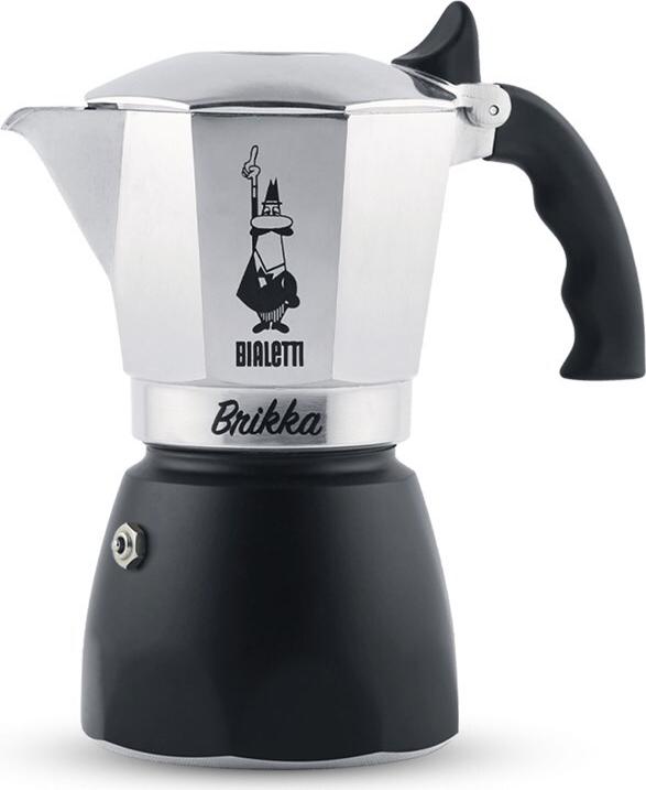 Bialetti New Brikka 2023 Espressokanne 2 Tassen mit Crema-Ventil Aluminium