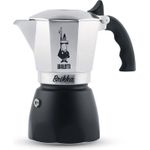 Bialetti New Brikka 2023 Espressokanne 2 Tassen mit Crema-Ventil Aluminium