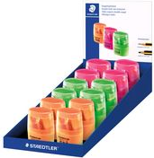 STAEDTLER Doppel-Spitzdose 512 60, 12er Display für alle Stifte bis 8,0 / 11 mm Durchmesser, - 12 Stück (512 60 F-S)