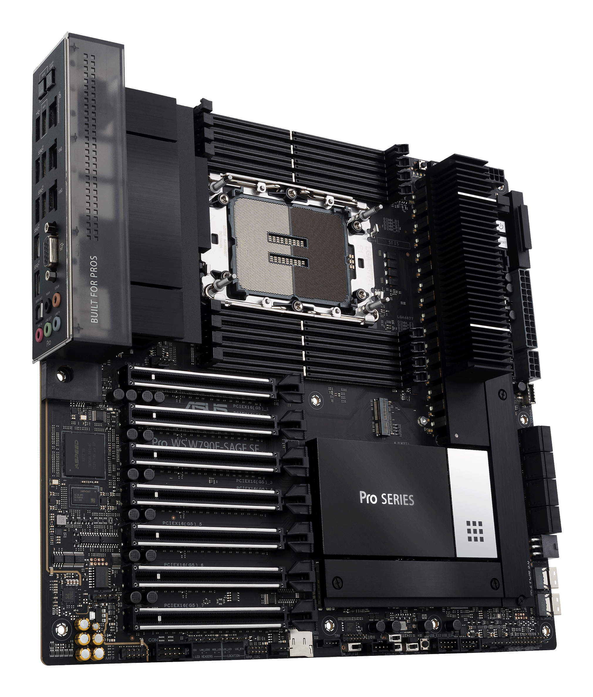 ASUS PRO WS W790E-SAGE SE Workstation-Mainboard LGA4677 Intel W790 SSI EEB DDR5 Schwarz