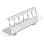 Delock Keystone Metall Halterung 6 Port für Hutschiene (90656)