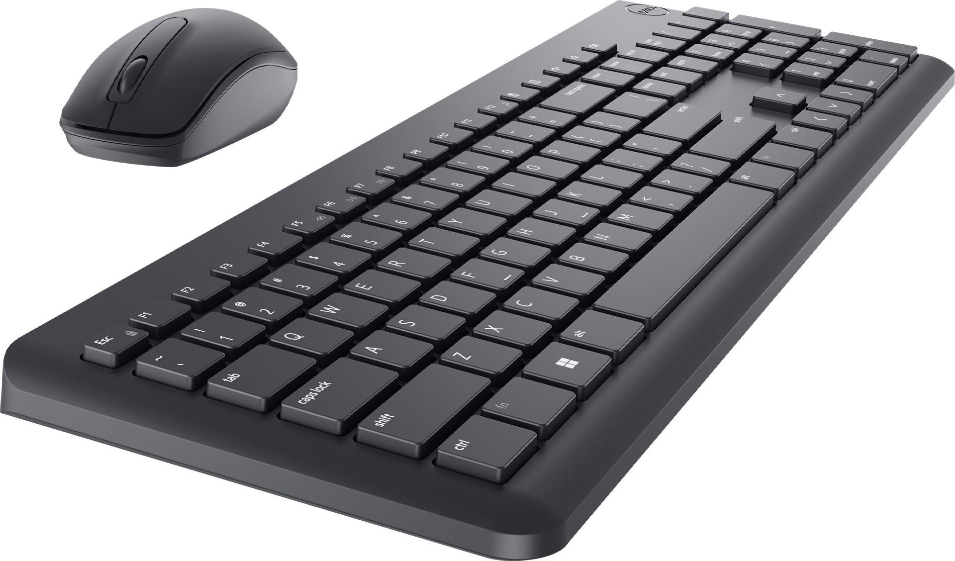 Dell Keyboard and Mouse KM3322W - Kabellos - 2,4 GHz - QWERTY - Schwarz