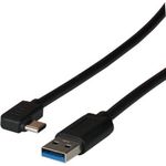 EFB-Elektronik USB 3.2 Gen1 5Gbit 3A Kabel, Typ-A ,Stecker - Typ-C Stecker 90°, 3m Hersteller: EFB Elektronik (EBUSBC-USBC5GAK.3)