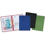 ELBA Doppelhefter, DIN A4, Manilakarton - 320 g-qm, blau zwei Heftmechaniken, linker Falz: Amtsheftung (23462 BL)