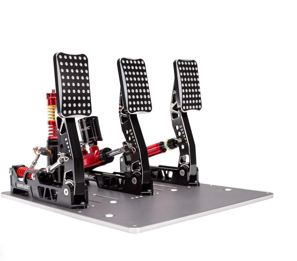 Simagic P2000 Hydraulic 3-Pedal Set 200KG Loadcell - Crimson Edition (P2000-S200R)