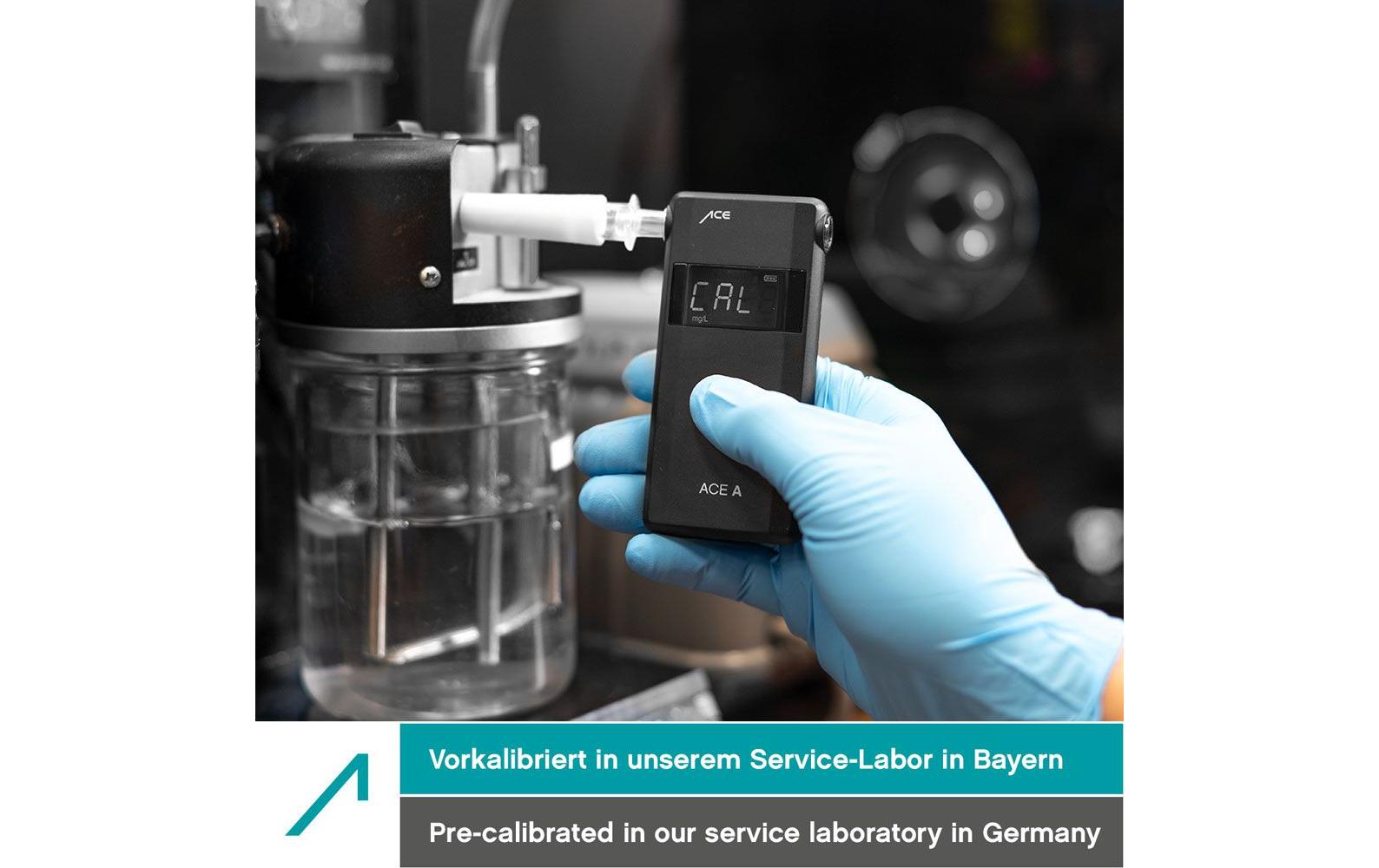 Ace Of Sweden ACE A Alkoholtester 0,00–4,00 ‰ Display Countdown Alarm Schwarz