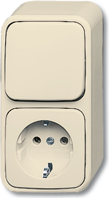 BUSCH-JAEGER Schuko Steckdose 2601/6/2300EAP Duro 2000 AP 2601/6/2300EAP (1641-0-0174)