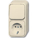 BUSCH-JAEGER Schuko Steckdose 2601/6/2300EAP Duro 2000 AP 2601/6/2300EAP (1641-0-0174)