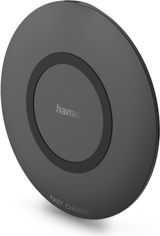 Hama Wireless Charger, kabelloses Smartphone-Ladepad, 15 W, Schwarz (00201746)