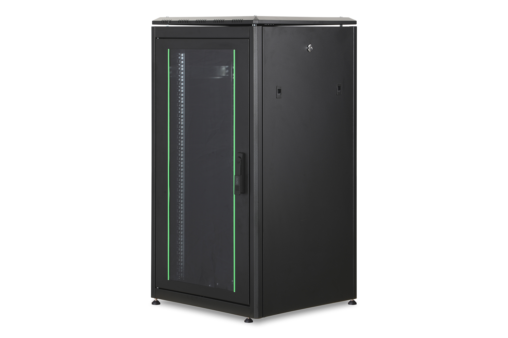 Digitus Unique Netzwerkschrank DN-19 22U-6/6-B-1, 22U 19", 600x600 mm, Schwarz RAL 9005