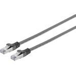 S/CONN maximum connectivity Netzwerkkabel-RJ45 Patchkabel-Flachkabel, Flat U/FTP m.Cat.7 Rohkabel, slim, schwarz, 15,0m (75525-SLS)