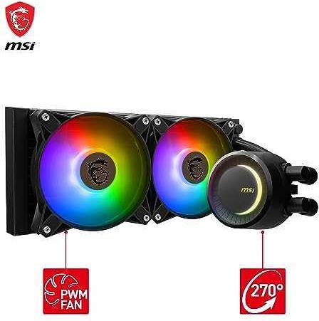 MSI MAG CORELIQUID E240 Prozessor-Flüssigkeitskühlsystem 240 mm Schwarz