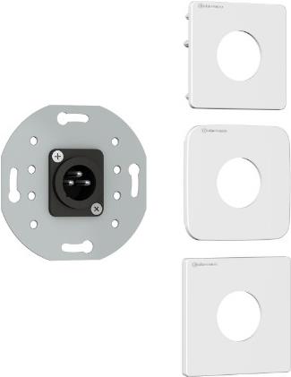 Kindermann 7456-416 Audio XLR Stecker 3polig. Anschlussbl. Neutrik, w/RAL 9010 (7456000416)