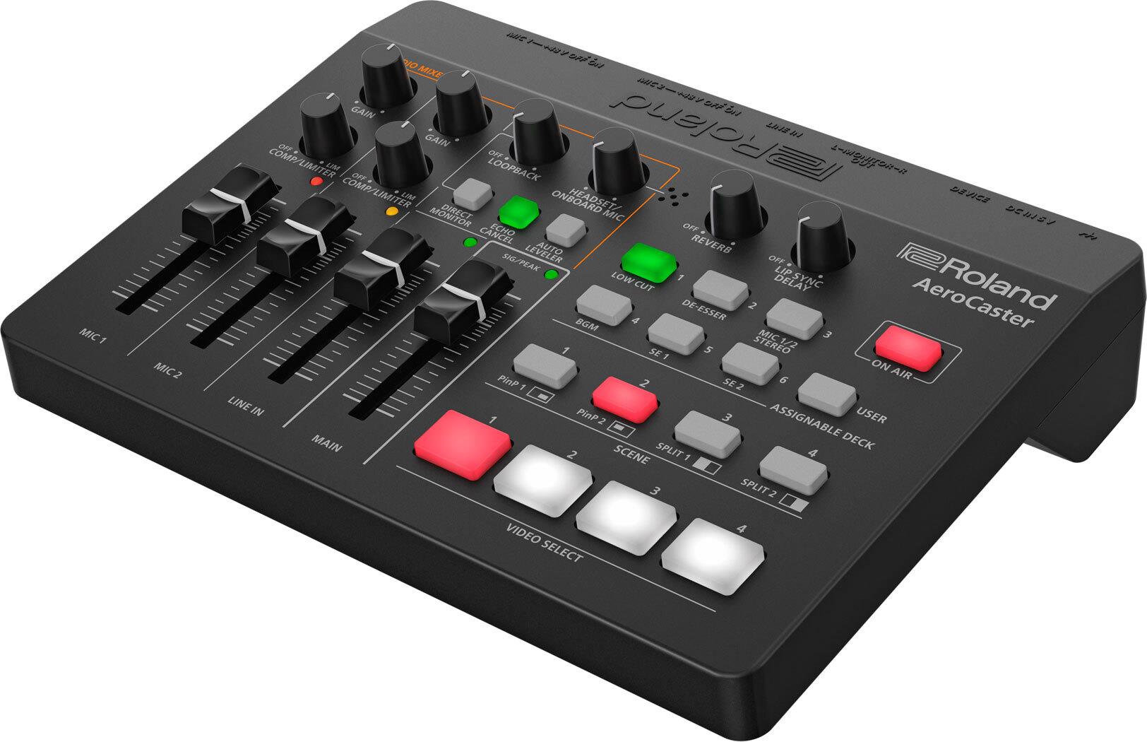 Roland AeroCaster VRC-01 Livestreaming-Mixer Schwarz