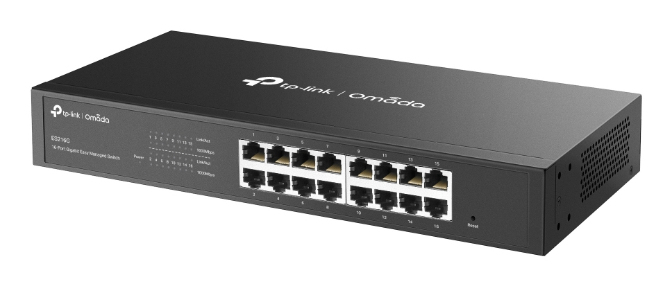 TP-Link Omada ES216G 16-Port Gigabit Managed L2 Switch Schwarz