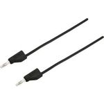 VOLTCRAFT Messleitung [Stecker 4 mm - Stecker 4 mm] 0.25 m Schwarz MSB-300 (MSB-300-0.25-SW)
