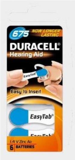 Duracell ActivAir DA675 Hörgerätezelle (6er Blister) (F3 DA675)