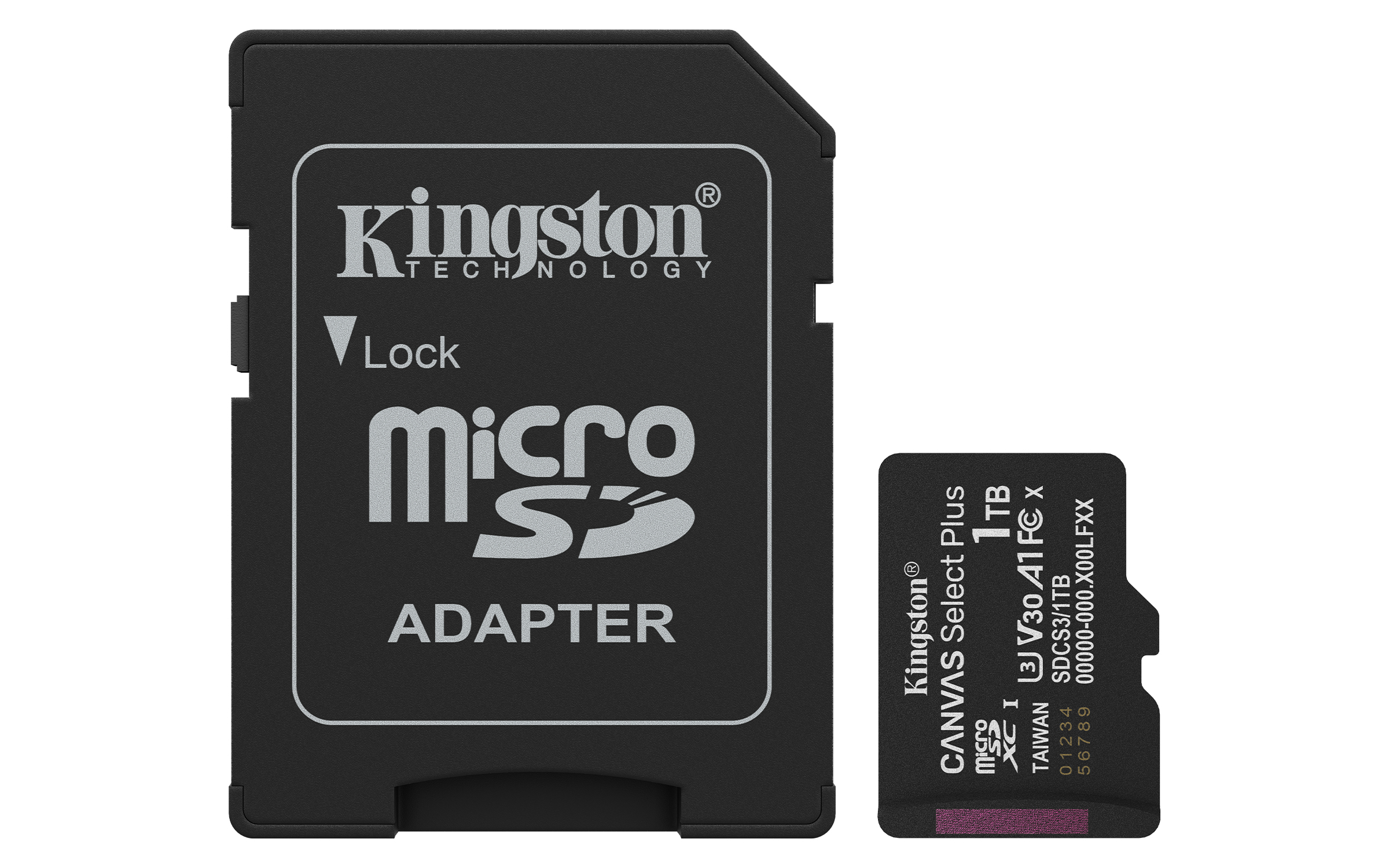 Kingston Canvas Select Plus microSDXC 1 TB UHS-I U3 V30 A1 150 MB/s Schwarz
