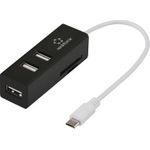 RF-4995192 3 Port USB 2.0-Hub mit eingebautem SD-Kartenleser OTG-Funktion (RF-4995192)