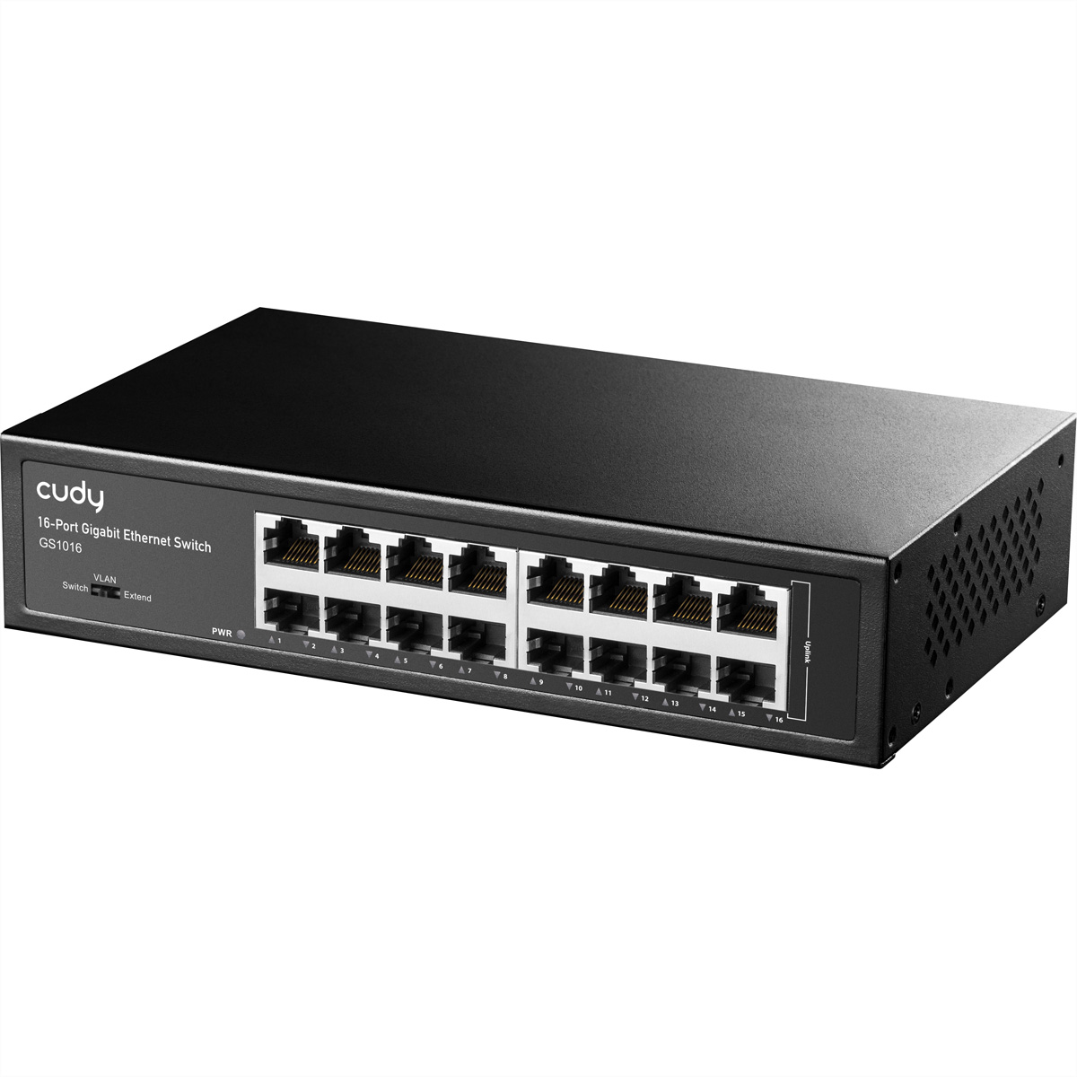 Cudy GS1016 Gigabit Ethernet Switch 16 Ports unmanaged Schwarz