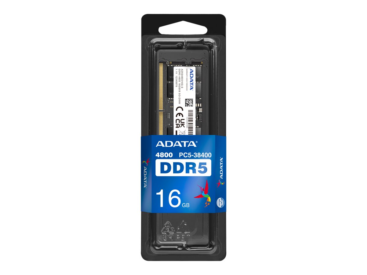 ADATA Premier DDR5 SO-DIMM 16 GB 4800 MT/s CL40 Schwarz