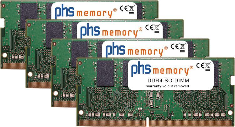 PHS-memory 32GB (4x8GB) Kit RAM Speicher für Dell Precision 7710 DDR4 SO DIMM 2133MHz (SP150933)
