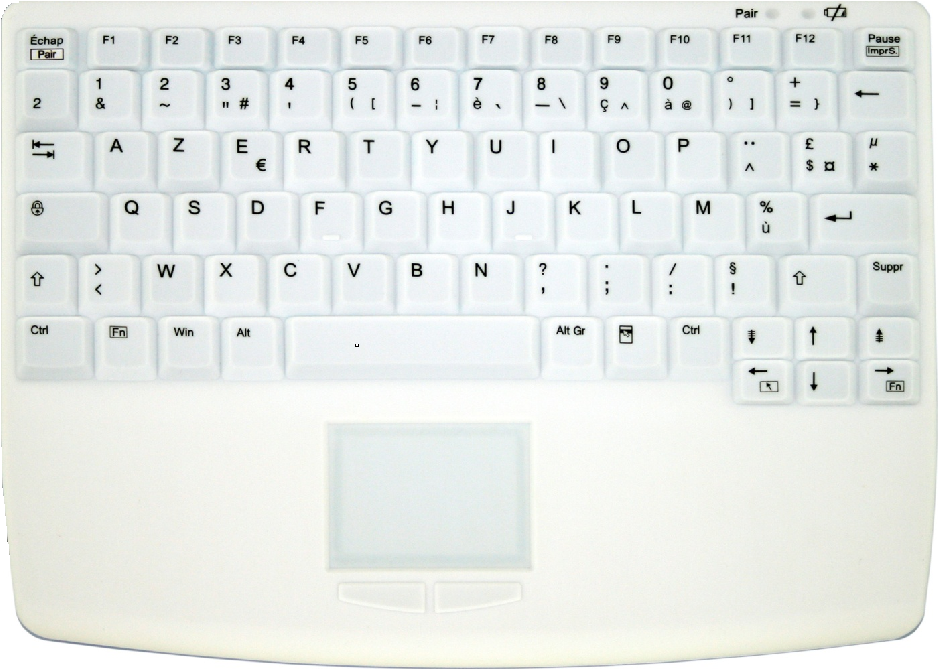 ACTIVEKEY AK-4450-GFUVS-W/GE RF Wireless AZERTY Deutsch Weiß Tastatur (AK-4450-GFUVS-W/GE