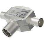 Hama 00205236 Kabelspalter oder -kombinator Kabelsplitter Silber (00205236)