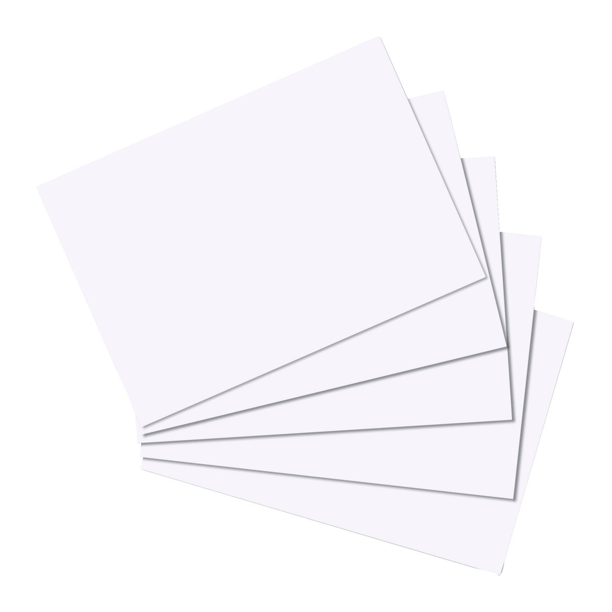 Herlitz 10621308 Karteikarte A5 blanko Weiß 100 Stück