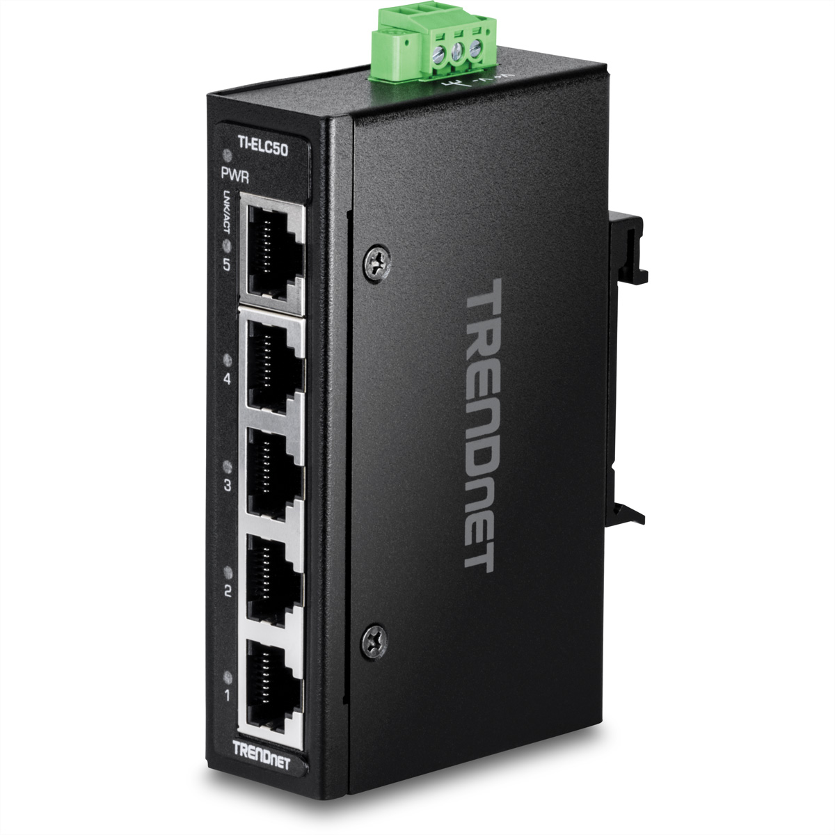 TRENDnet TI-ELC50 Industrial Fast Ethernet Switch 5-Port Schwarz