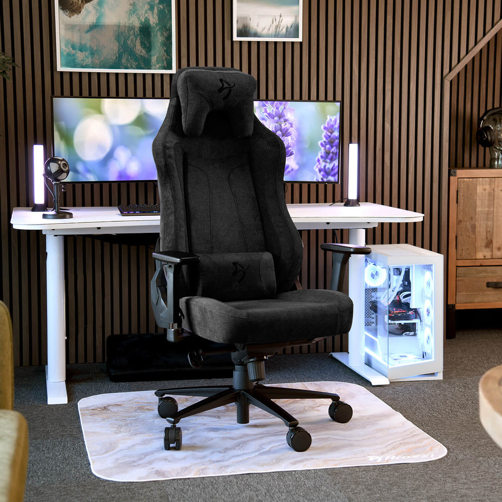 Arozzi Vernazza Gaming-Stuhl SoftFabric Pure Black