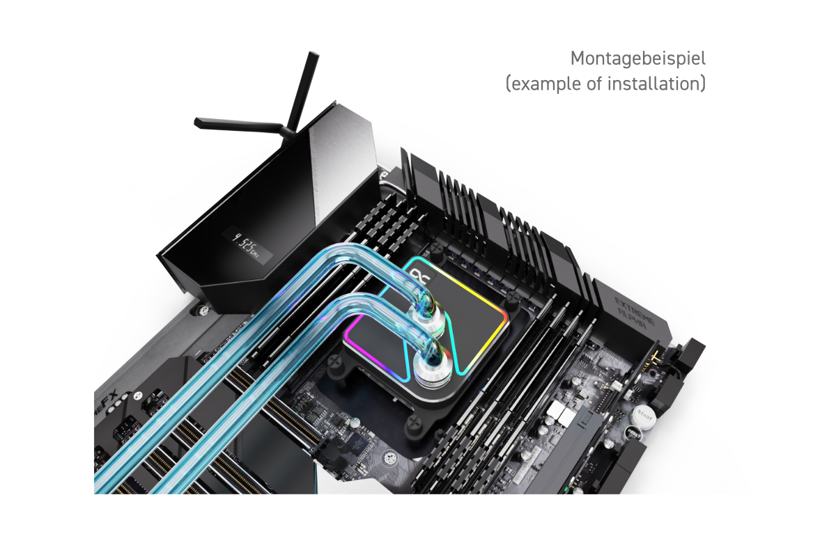 Alphacool Core 1 Aurora CPU-Wasserblock Schwarz