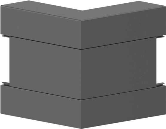 GGK Ausseneck BR 60x170/80-9005 PVCGehrungsformteil schwarz (12727)