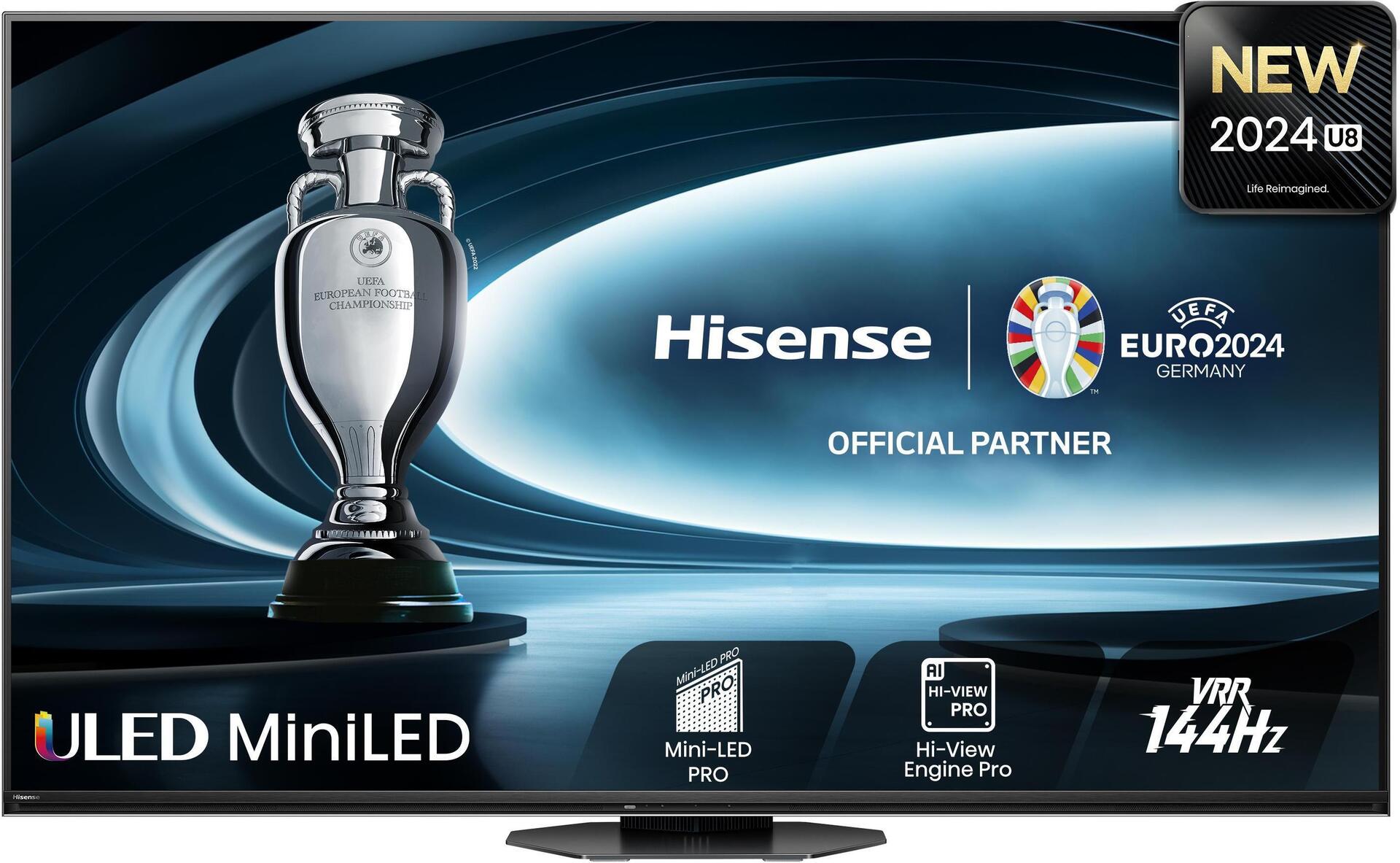 Hisense 75U8NQ Fernseher 190,5 cm (75") 4K Ultra HD Smart-TV Schwarz 3000 cd/m² (75U8NQ)