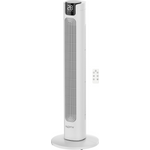 Sygonix Turmventilator 50 W Ø 315 x 942 mm Weiß Oszillierend Timer LED-Display Fernbedienung