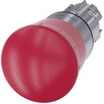 Siemens Not-Aus-Schalter, Pilztaster Frontring Metall, Hochglanz Rot Drehentriegelung SIRIUS ACT 3SU1050-1HB20-0AA0 1 (3SU1050-1HB20-0AA0)