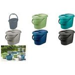 keeeper Bio-Abfalleimer "elsa eco", 13 Liter, sky blue mit Deckel, oval, Material: PP / Regranulat, - 1 Stück (1180469500000)