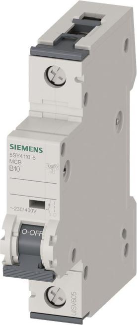 Siemens Leitungsschutzschalter 10 A 1-polig B (5SY4110-6)