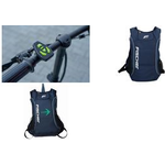 FISCHER Rucksack mit Blinkfunktion, dunkelblau mit Rechts- und Linksblinker, Gefahr- bzw. Stopp-Signal, - 1 Stück (50397)