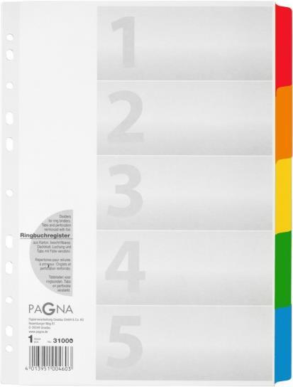 Pagna 31000-08 Trennblatt A4 Weiß